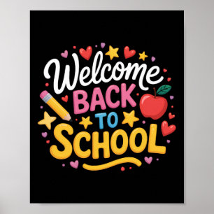 Poster Bienvenue À L'École Chemises Garçons Filles Enfant
