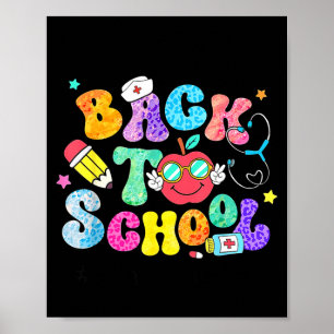 Poster Bienvenue à l'infirmière scolaire pour la rentrée 