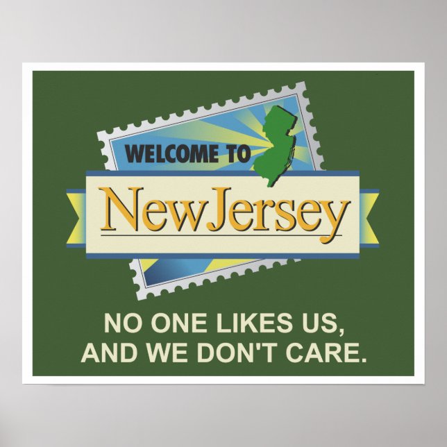 Poster Bienvenue à NJ - Personne ne nous aime et nous ne  (Devant)