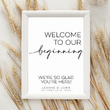 Bienvenue À Notre Mariage Débutant