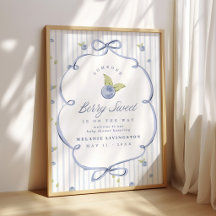 Bienvenue à une Baby Shower Someone Berry Sweet Bl