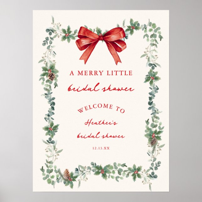 Poster Bienvenue à une joyeuse petite fête prénuptiale de (Devant)