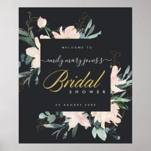POSTER BIENVENUE AU BABY SHOWER FLORA AUBURN EN AQUELLE