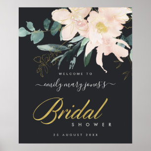 POSTER BIENVENUE AU BABY SHOWER FLORA AUBURN EN AQUELLE