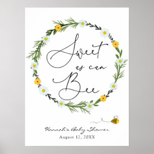 Poster Bienvenue au bébé comme un panneau de bienvenue po