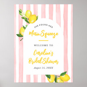 Poster Bienvenue au Main Squeeze Summer Lemon pour la Mar