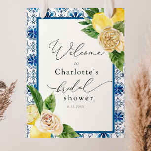 Poster Bienvenue au mariage de Lemon Main Squeeze Mosaic