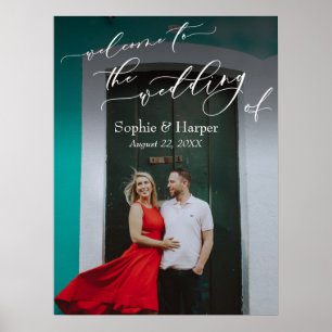 Poster Bienvenue au Mariage de l'Enseigne de la Photo
