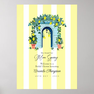 Poster Bienvenue au mariage de Main Squeeze Lemon