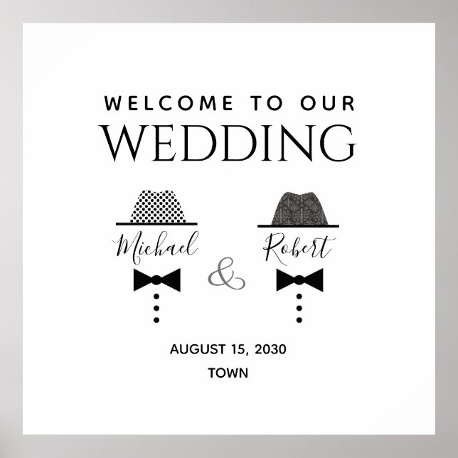 Poster Bienvenue au Mariage gay (Devant)