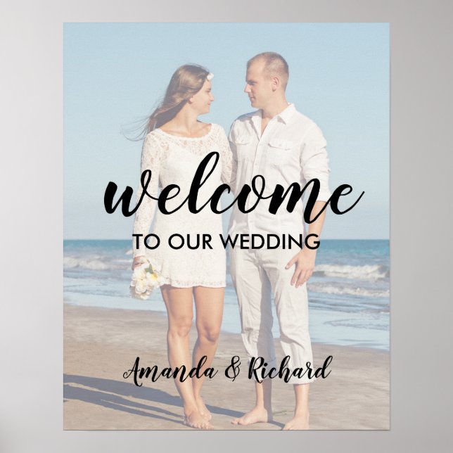 Poster Bienvenue au mariage photo (Devant)