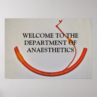 POSTER BIENVENUE AU MINISTÈRE DE L'ANESTHÉTIQUE