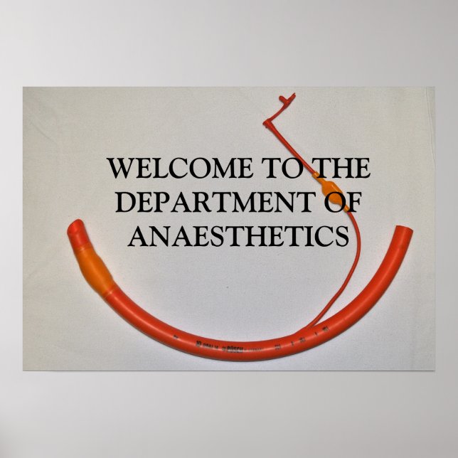 POSTER BIENVENUE AU MINISTÈRE DE L'ANESTHÉTIQUE (Devant)