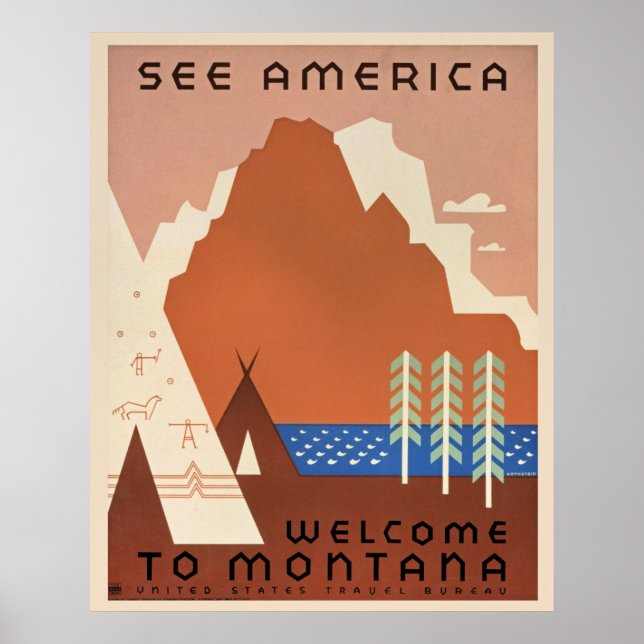 Poster Bienvenue au Montana (Devant)