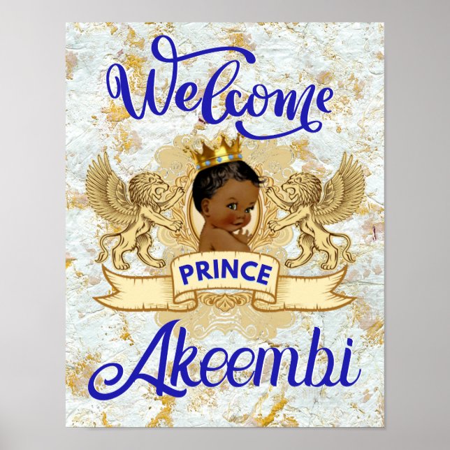 Poster Bienvenue au prince africain (Devant)
