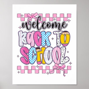 Poster Bienvenue au retour à l'école 2026 Premier jour En