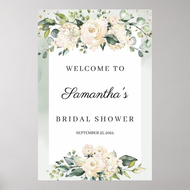 Poster Bienvenue au shower de mariage dans le style boho  (Devant)