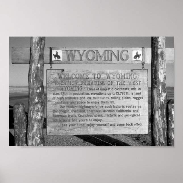 Poster Bienvenue au Wyoming 1959 (Devant)