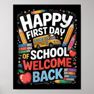 Poster Bienvenue aux femmes pour la rentrée scolaire, joy