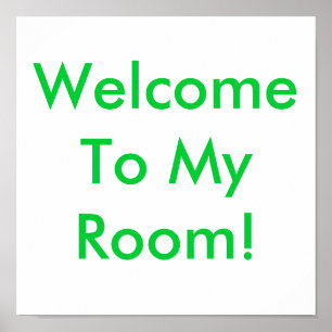 Poster Bienvenue Dans Ma Chambre !