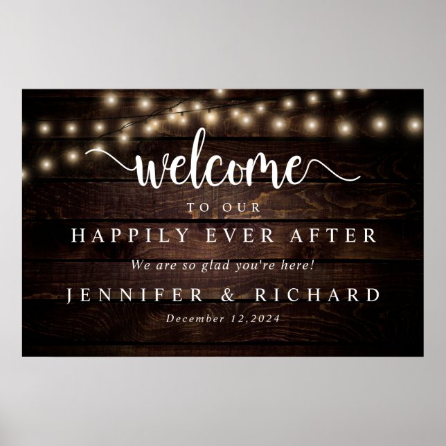 Poster Bienvenue dans notre Happy Ever After (Devant)