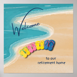 Poster Bienvenue dans notre résidence pour personnes âgée