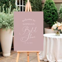 Bienvenue élégante pour une baby shower de mariage
