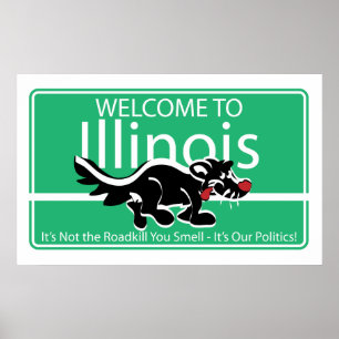 Poster Bienvenue en Illinois