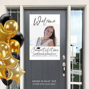 Poster Bienvenue Félicitations à la fin de l'année Une ph