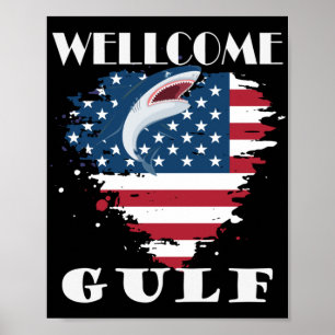 Poster Bienvenue Golfe Des États-Unis D'Amérique