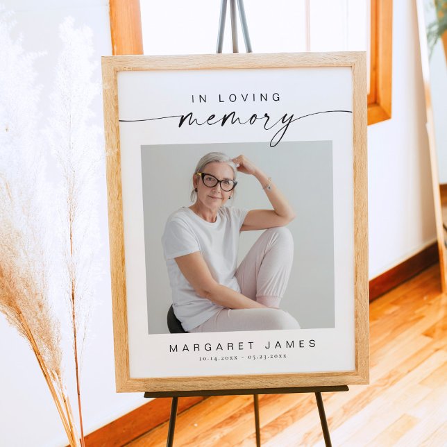 Poster Bienvenue mémorial de photo Boho BLAIR (Créateur téléchargé)