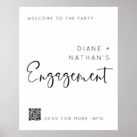 Bienvenue minimaliste à notre engagement Code QR