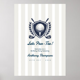 Poster Bienvenue Navy & Cloud Dancer Préparatoire Golf An