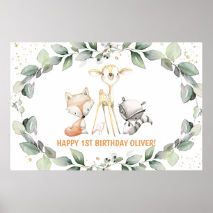 Poster Bienvenue pour la Baby Shower d'Anniversaire de la