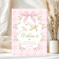 Bienvenue pour la Baby Shower Fille Silly Goose Ro