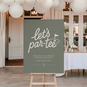Poster Bienvenue pour le 1er anniversaire de Lets Par-tee
