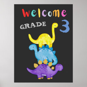 Poster Bienvenue Retour à l'école 3e année
