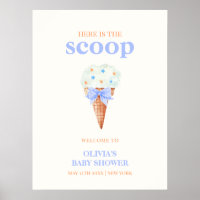 Bienvenue Summer Bow Star Baby shower de crème gla