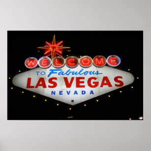 Poster Bienvenue sur l'affiche Fabulous Las Vegas