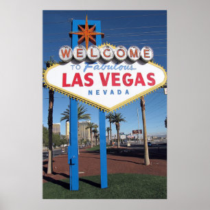 Poster Bienvenue sur l'affiche Fabulous Las Vegas Nevada