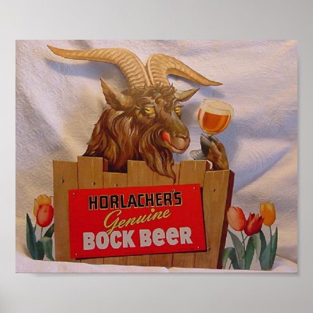 Poster Bière Bock authentique de Horlacher (Devant)