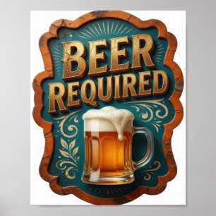 POSTER BIÈRE SPIRITUELLE REQUIS