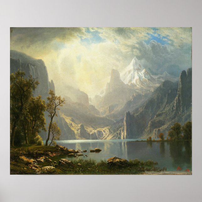 Poster Bierstadt - Lac Tahoe 1868 (Devant)