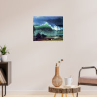 Bierstadt - mer d'Emeraude, peinture d'art,