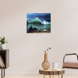 Poster Bierstadt - mer d'Emeraude, peinture d'art,