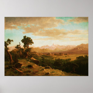 Poster Bierstadt - Pays de la rivière des Vents