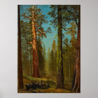 Bierstadt Peinture forestière géante Sequoia