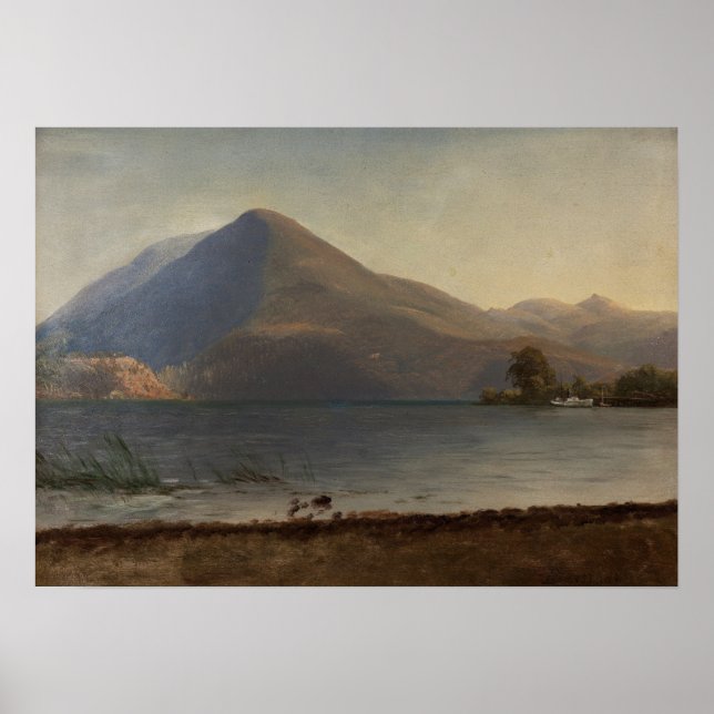 Poster Bierstadt - Sur L'Hudson (Devant)