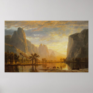 Poster Bierstadt - Vallée de Yosemite