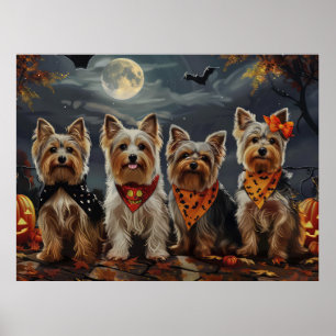 Poster Biewer Terrier Halloween Éffrayant
